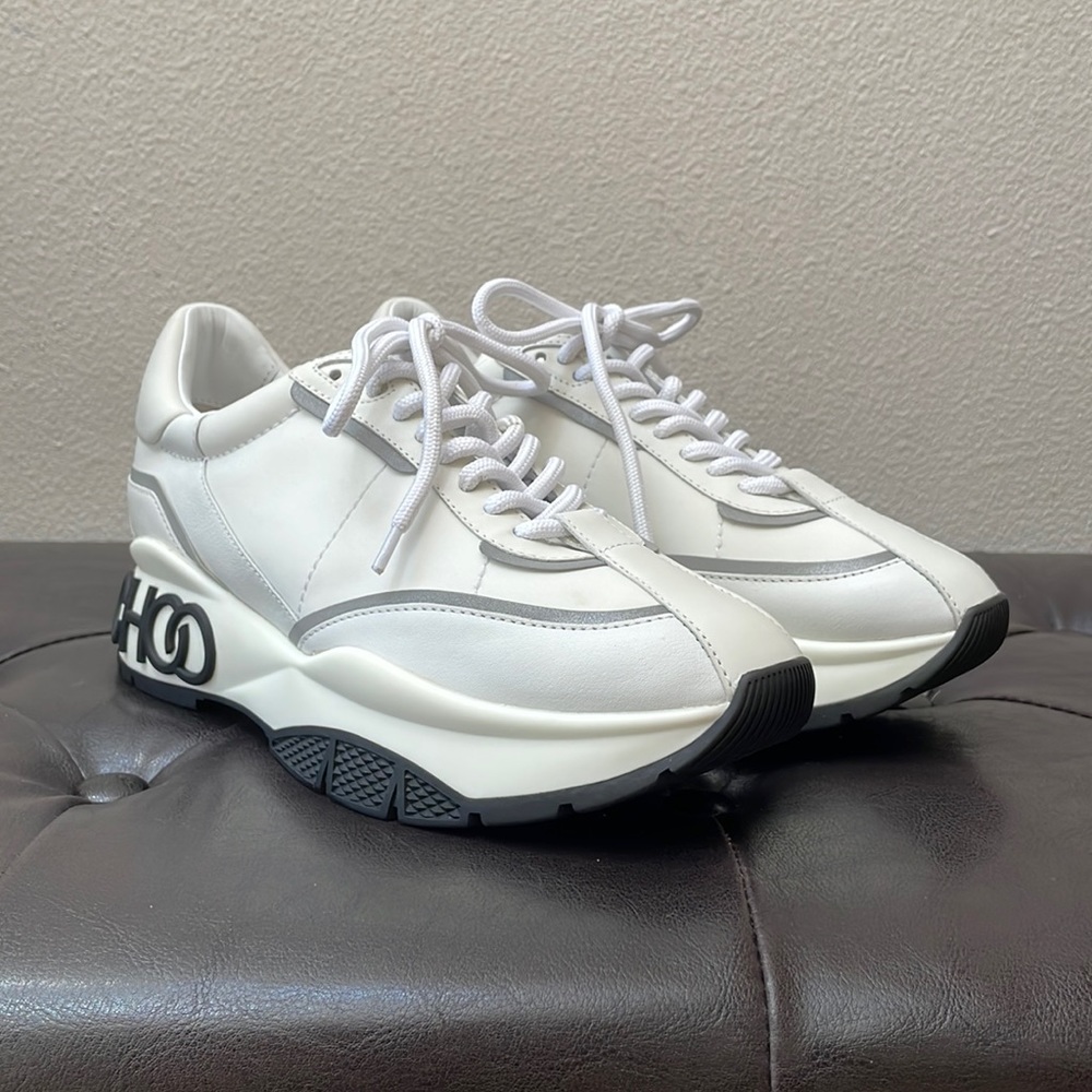 Jimmy Choo Neoprene Raine Sneakers White